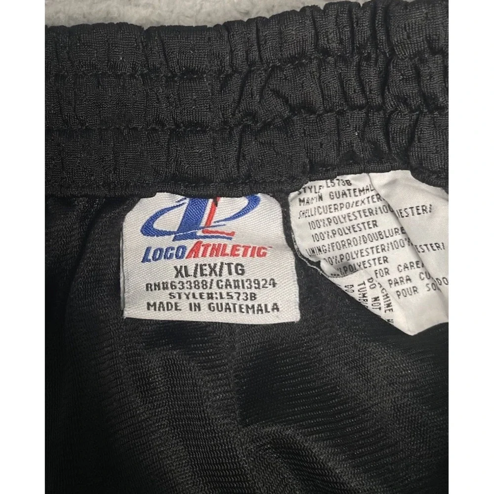 Rare VTG LOGO Athletic Sacramento Kings Tear Away Warm-Up Pants Black Mens Sz XL
